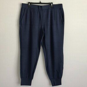 Modern Soul Regular Nourish Knit Pintucked Jogger - Navy (Sz XL) a469990